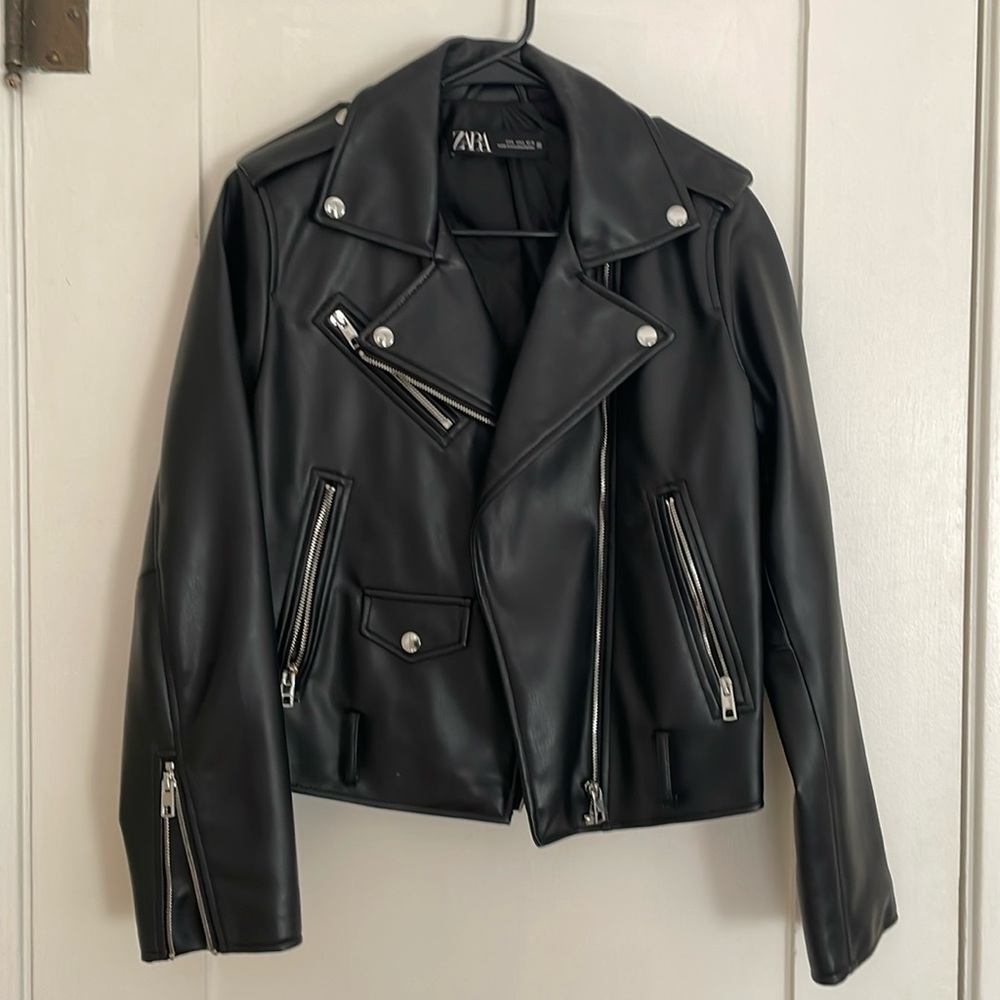 Zara leather jacket